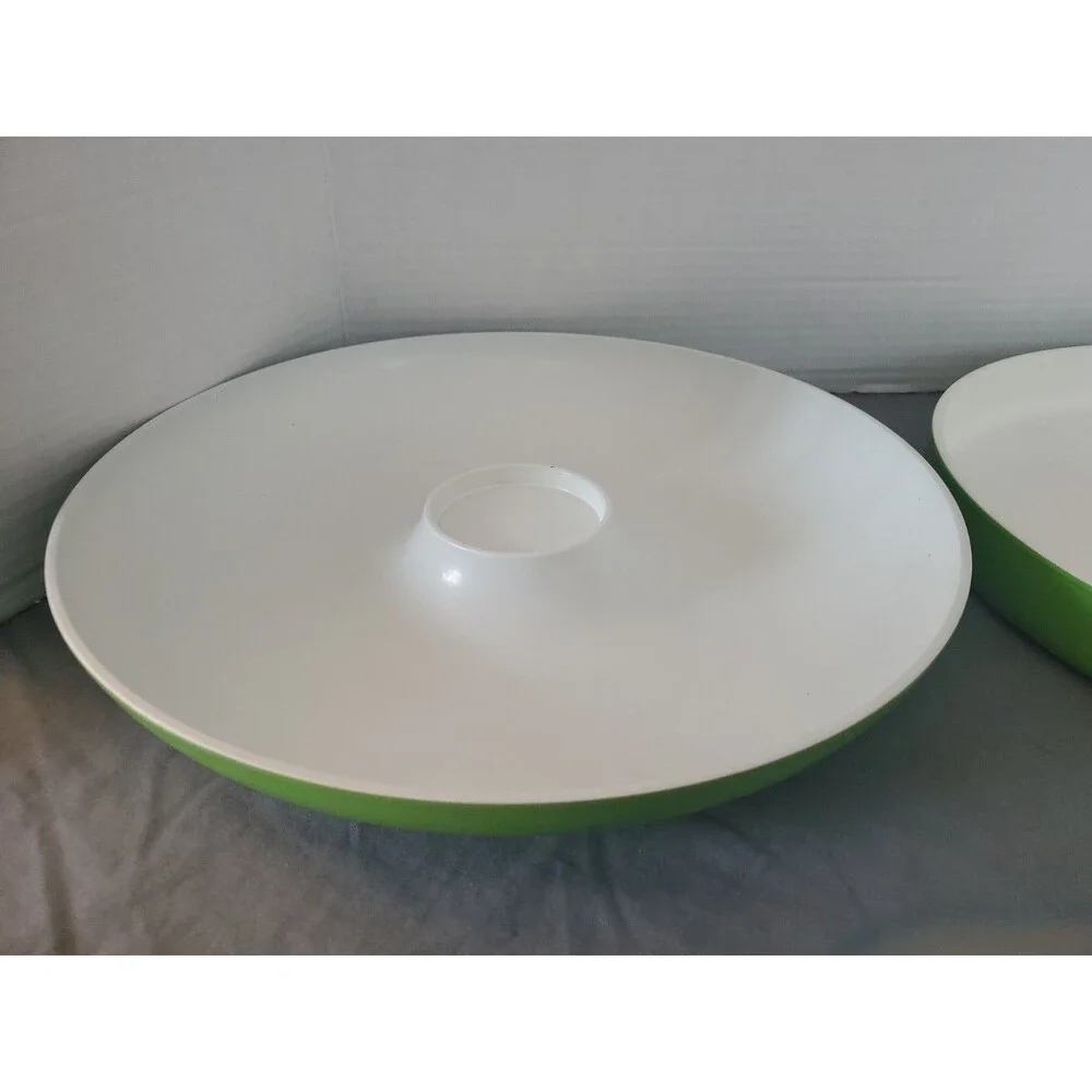 VTG MCM Georges Briard Chip and Dip Set of 2 Lime Green White Boutique Series